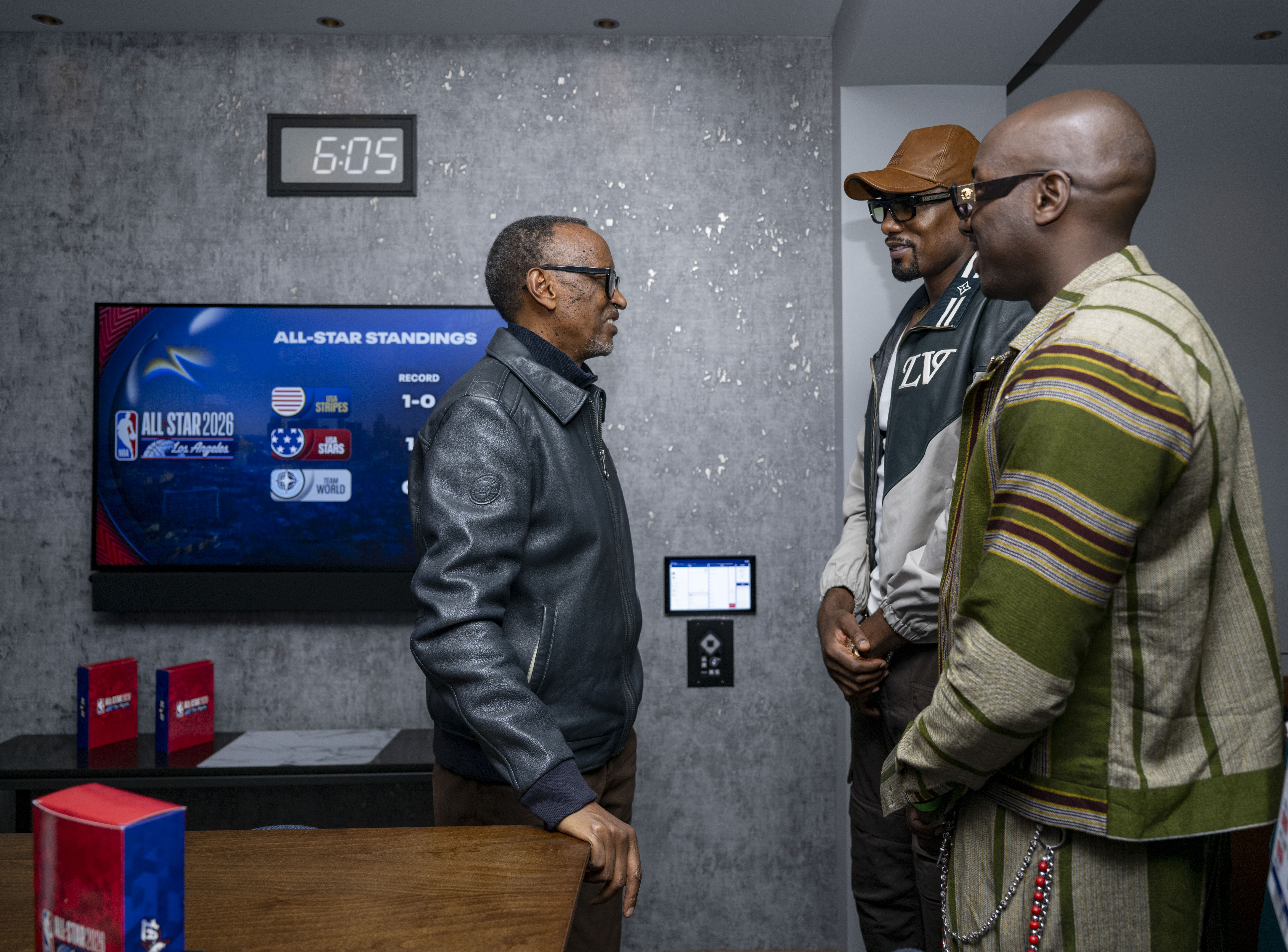Ibyishimo kuri Bien-Aimé nyuma yo guhura na Perezida Kagame mu mikino ya NBA All-Star Game 2026